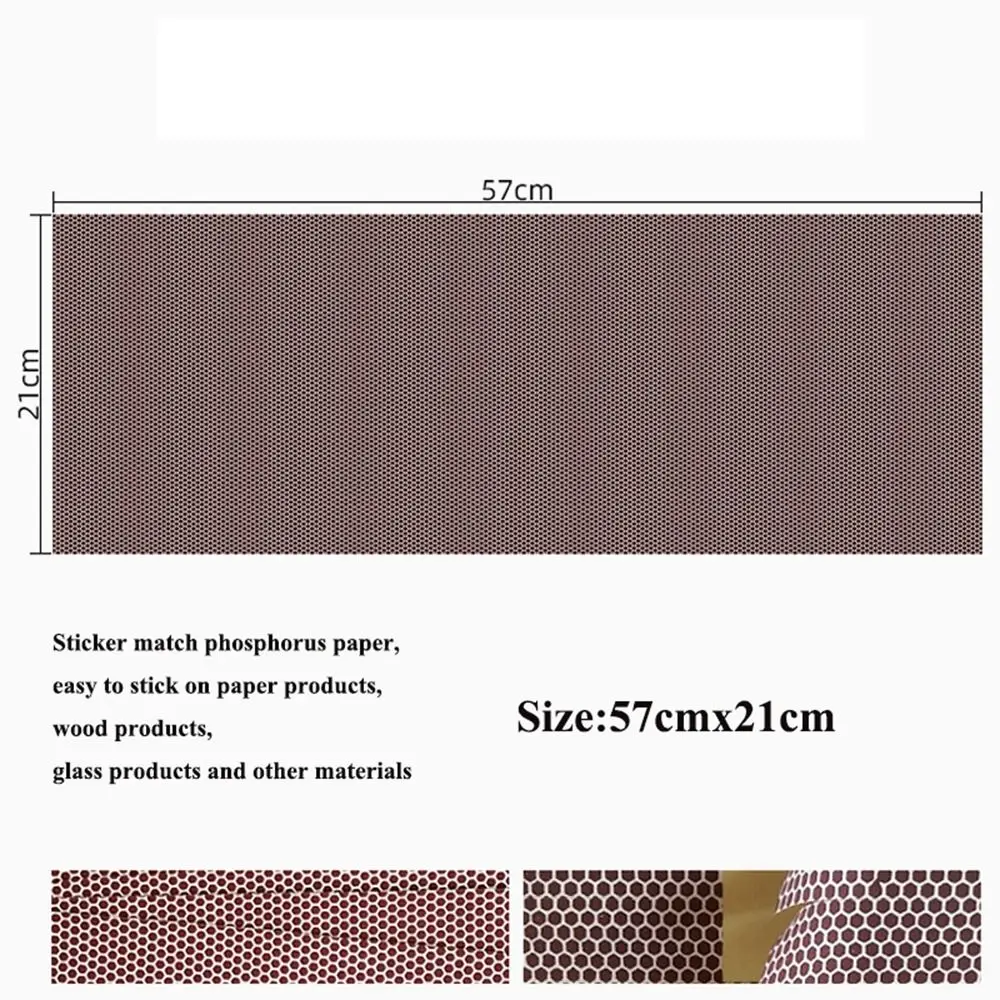 1Pcs Paper DIY Convenient Lightweight Phosphorus Sheet Flame Paper Matchstick Sticker Scented Candle Accessories