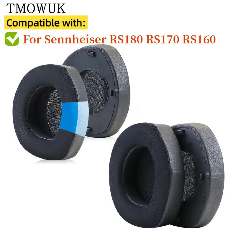

For Sennheiser RS180 RS170 RS160 Headphone Replacement Ice Gel Earpads Soft Protein Leather Foam Sponge Earmuff Ear Pads Cushion