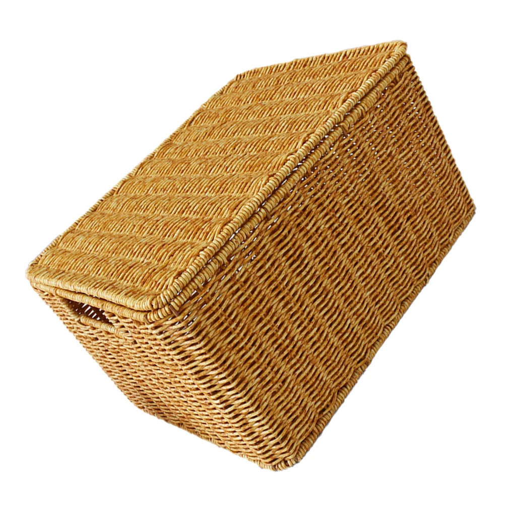 

Storage Box Magazines Baskets Seagrass Bins Wicker Organizers Large-capacity Sundries Closet Household