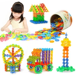 200pcs snow flake toy educativos building blocks brick blocks DIY puzzle educational toys toys for children 6 To 10 Years Kids