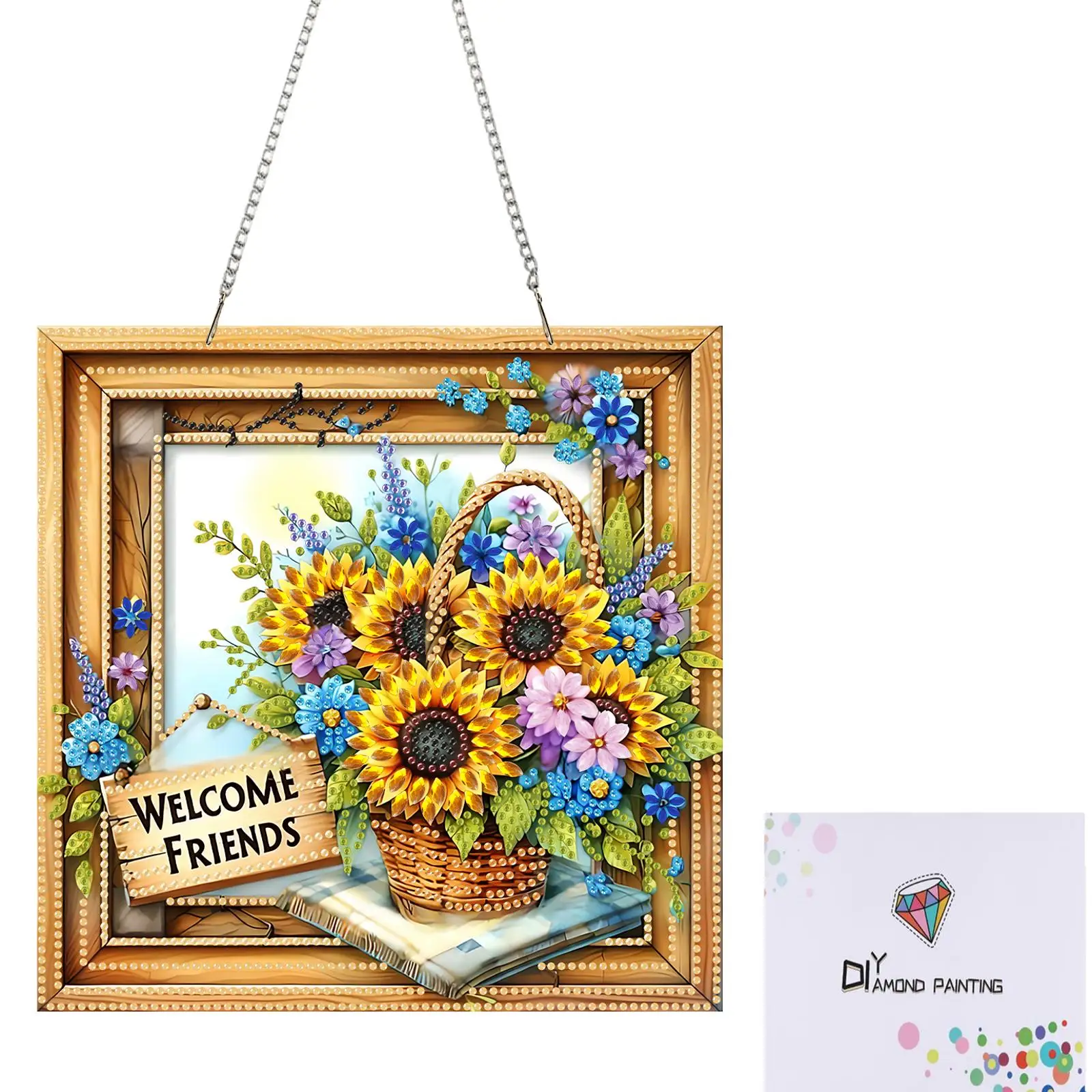 

Добро пожаловать, друзья! Наборы для создания 2D плоских акриловых подвесок с алмазной мозаикой нестандартной формы.