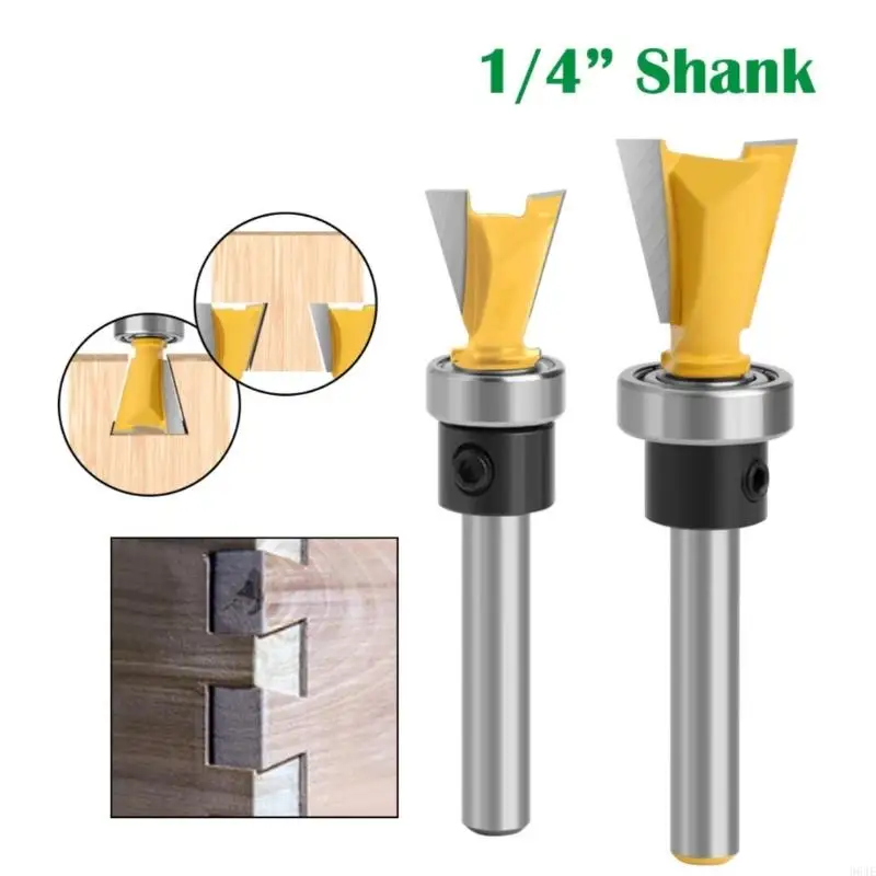 964E Professional Dovetail Router Bit 1/4 Shank Suitable For Detailed Joinery Projects Carving and Furniture Making