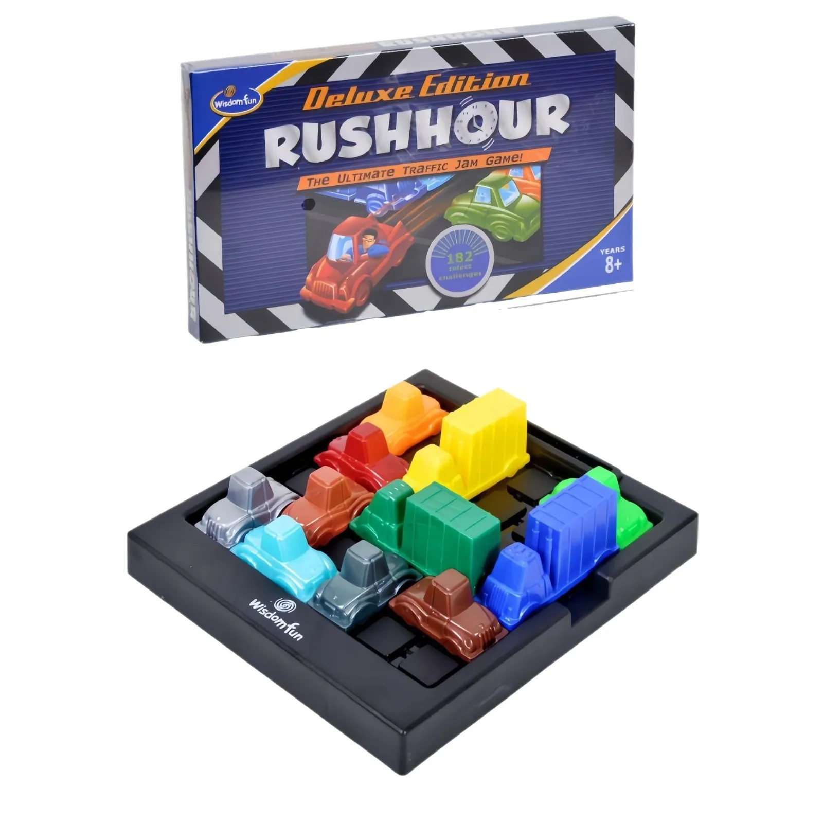 Puzzle pour enfants, jeu d'heure de course, voiture de course, raisonnement sur route Huarong, jouet de bureau, jeu de dégagement de pensée logique