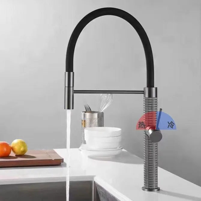 

Полностью медный смеситель для горячей и холодной кухни, универсальный многофункциональный смеситель для раковины для овощей, трансграничный