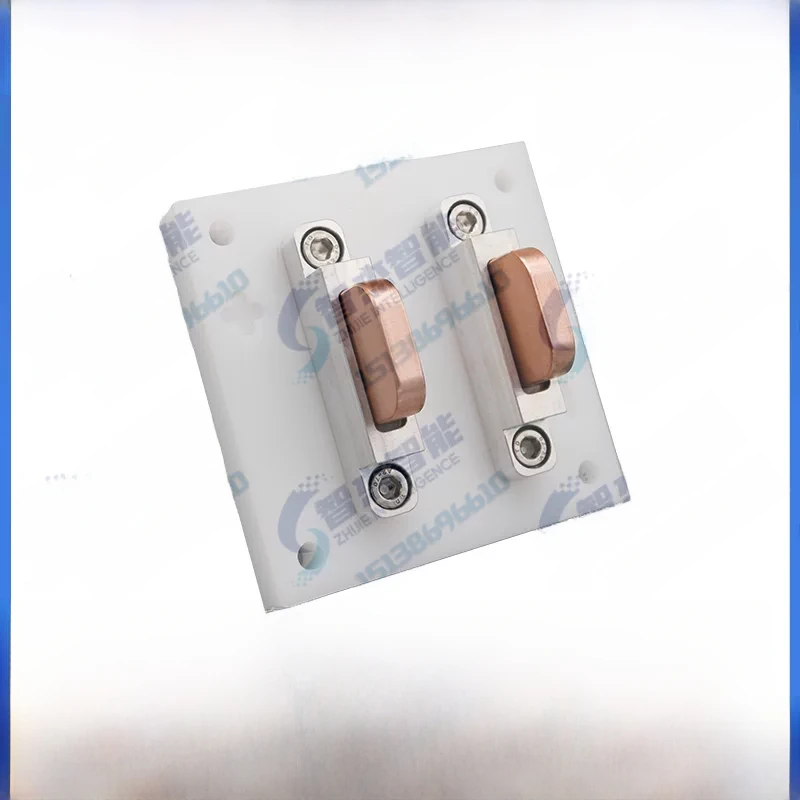 20A Copper AGV Smart Charging Station Brush Plate & Brush Block, White Charging Contact Plate