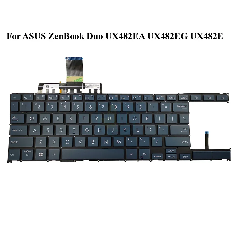 US UK Arabic English Backlit Keyboard For Asus ZenBook Duo 14 UX482 UX482EA UX482EG UX482E UX482EAR UX482EGR Notebook BV1US13