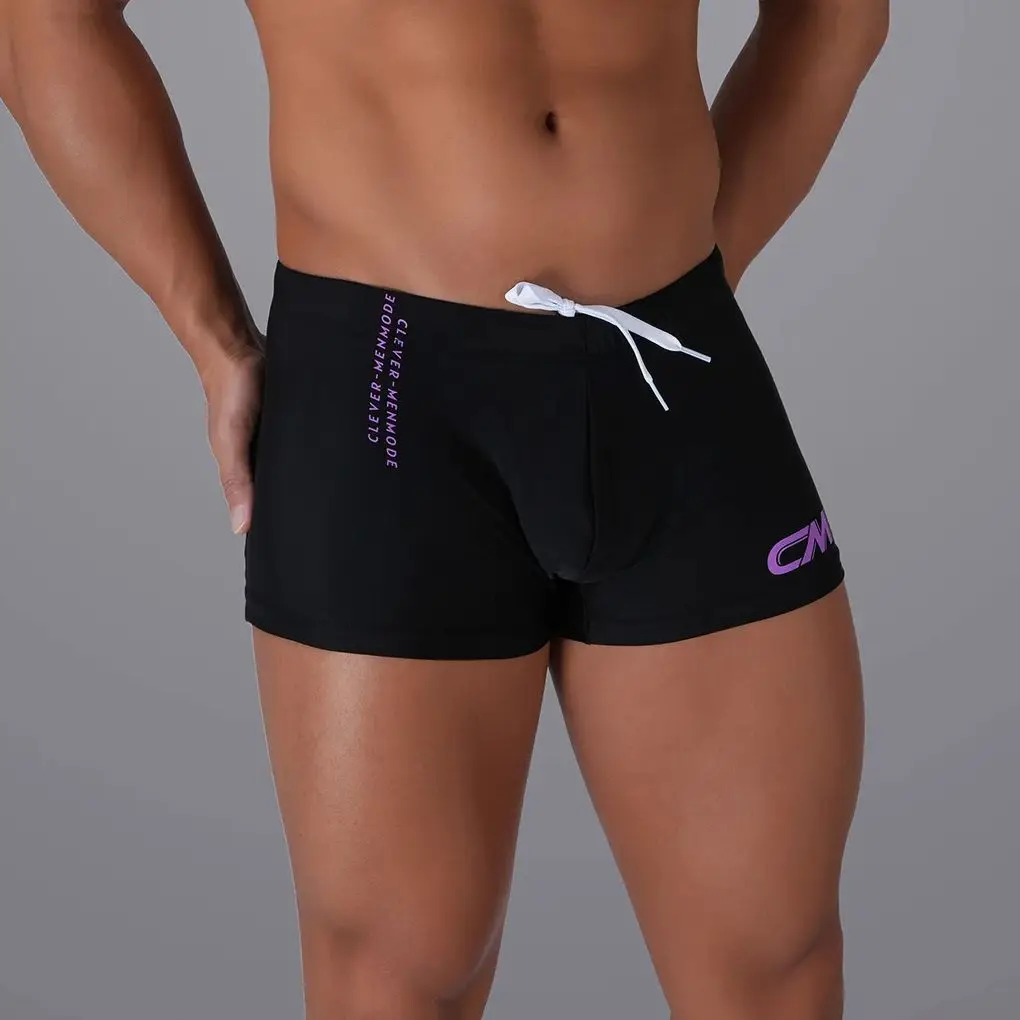 Men Swimming Boxers Shorts Swimwear Bathing Suit Comfortable Bulge Pouch Swim Shorts Drawstring Summer Beachwear Y2K Trunks image 5