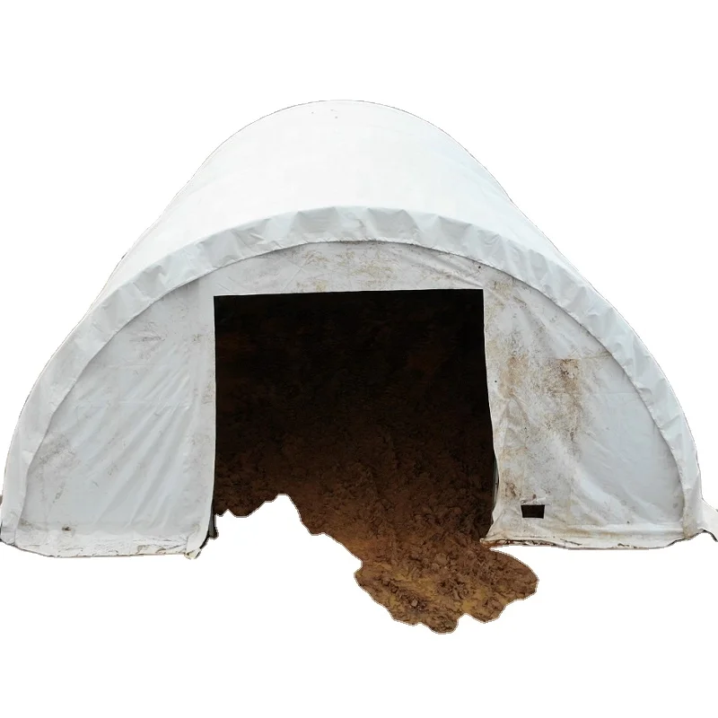 Fast Delivery 9x20 Storage Tent PVC Tarp Roof Hoop Barn Shelter Farm Warehouse for Hay Tractor Heavy Duty Metal Frame Shed