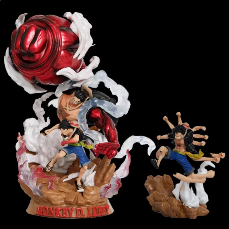 원피스 피규어 20cm 대머리 루피 건 루피 파이어피스트 루피 모델 애니메이션 주변기기 스태츄 데스크탑 장식품 장난감 선물