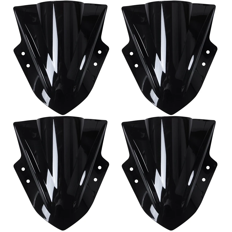 4X Motorcycle Windshield Windscreen Double Bubble For Kawasaki Ninja 300 EX300 2013 2014 2015 2016 2017