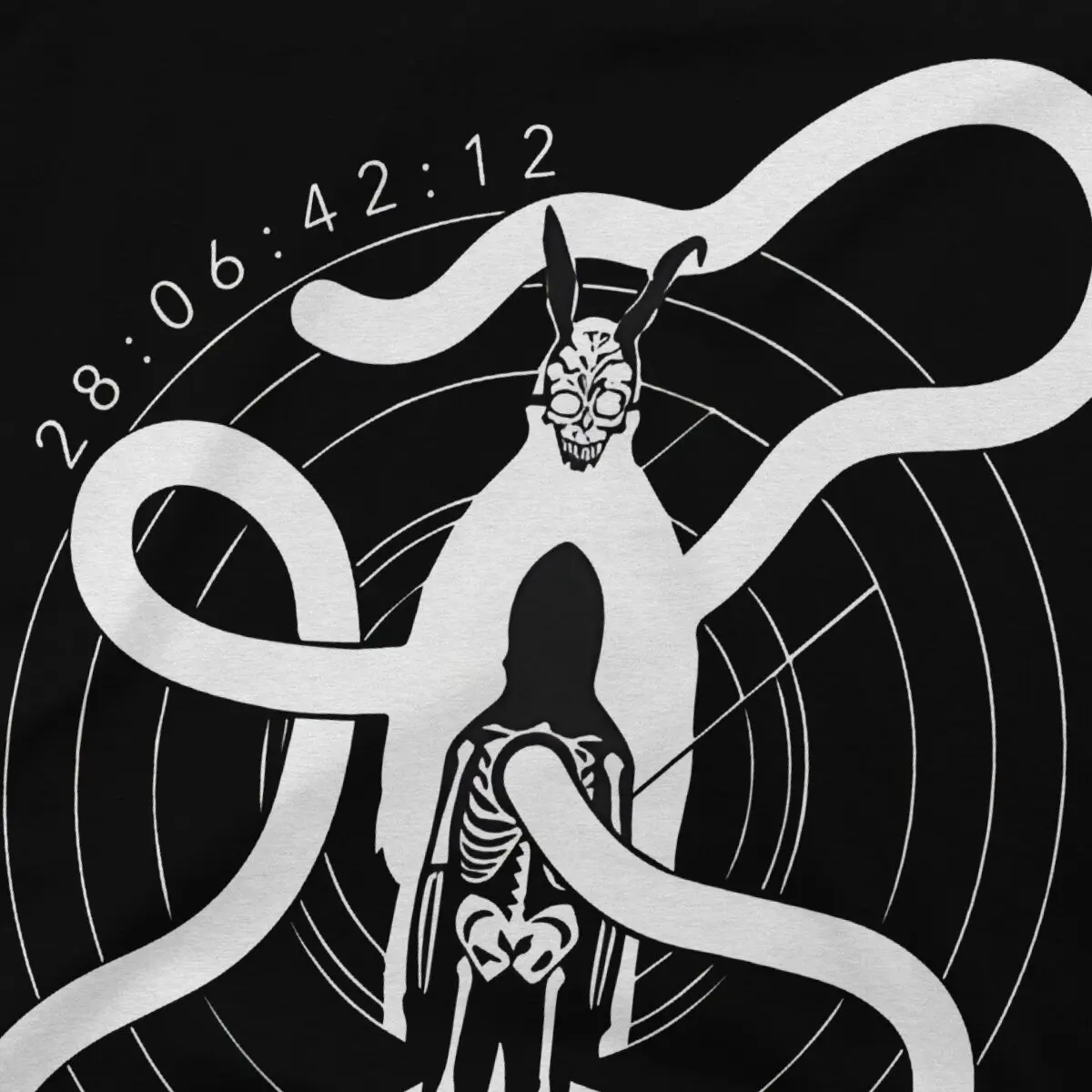 Donnie Darko Newest TShirt For Men Bone Round Collar Basic T Shirt Hip Hop Birthday Gifts Tops