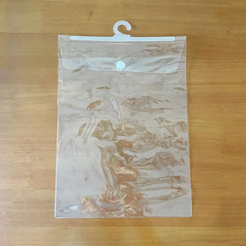 300pcs Transparent Clothing Dust Bag Hanging T-shirt Clothes Garment Cover Bags Dustproof Hanger Gift Protector