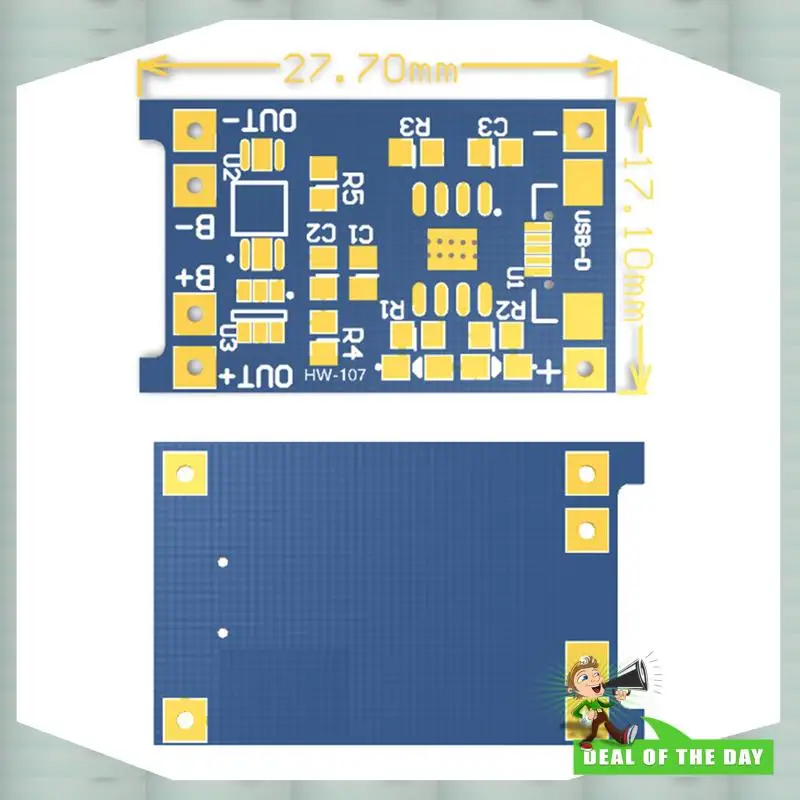 24-Hour Delivery 50 PCS TP4056 Micro-USB 18650 Lithium Battery Charging Board 5V 1A Charger Module With Protection Dual Function