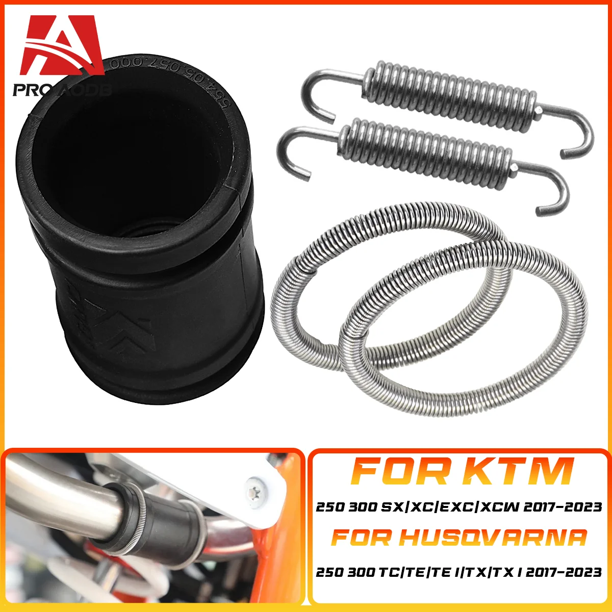 

2024 2-Stroke Motorcycle Exhaust Tailpipe Rubber Seal Gasket Sleeve Hose For KTM SX XC XCW EXC HUSQVARNA TE TC GASGAS