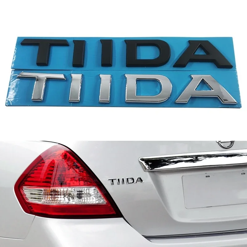 Car 3D Letter Logo Emblem Rear Trunk Nameplate Sticker Badge Decal For TIIDA SENTRA ALMERA SYLPHY