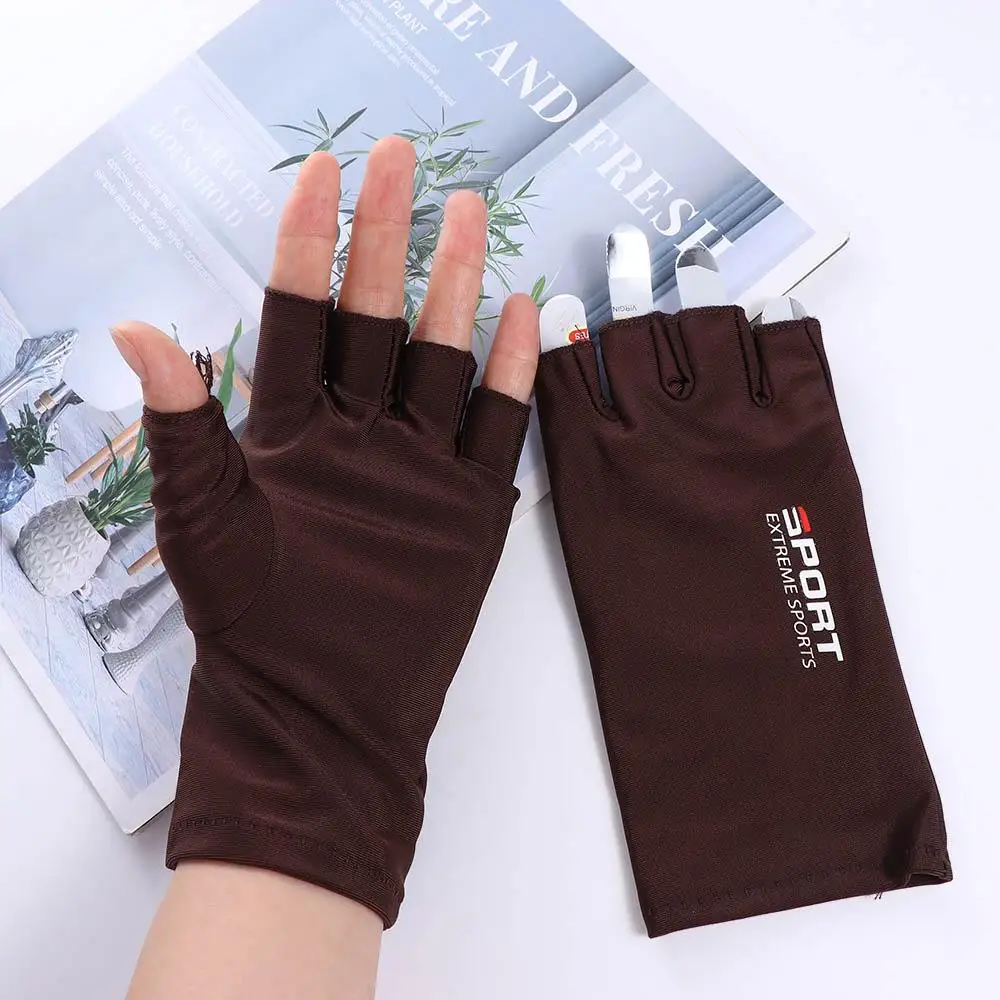 Gloves Driving Gloves Ice Silk Anti-UV Gloves Touch Screen Gloves Summer Sunscreen Gloves Women Gloves Men Fishing Gloves