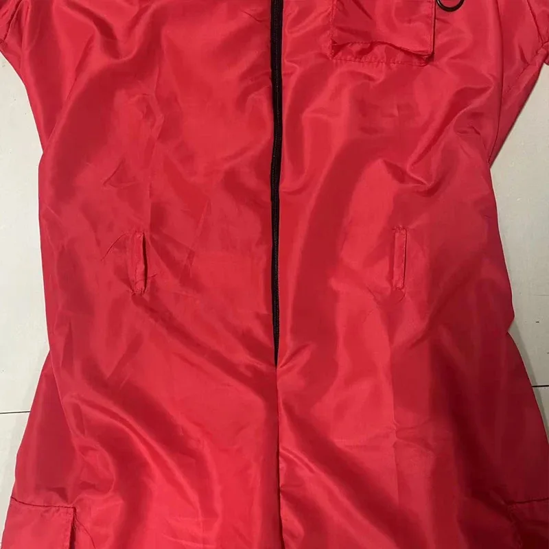 Calamari Guanti con cintura generale con cappuccio Set maschera Hallowe TV Game Guard Costume cosplay Tuta rossa Outfit Adolescenti adulti Tracksui