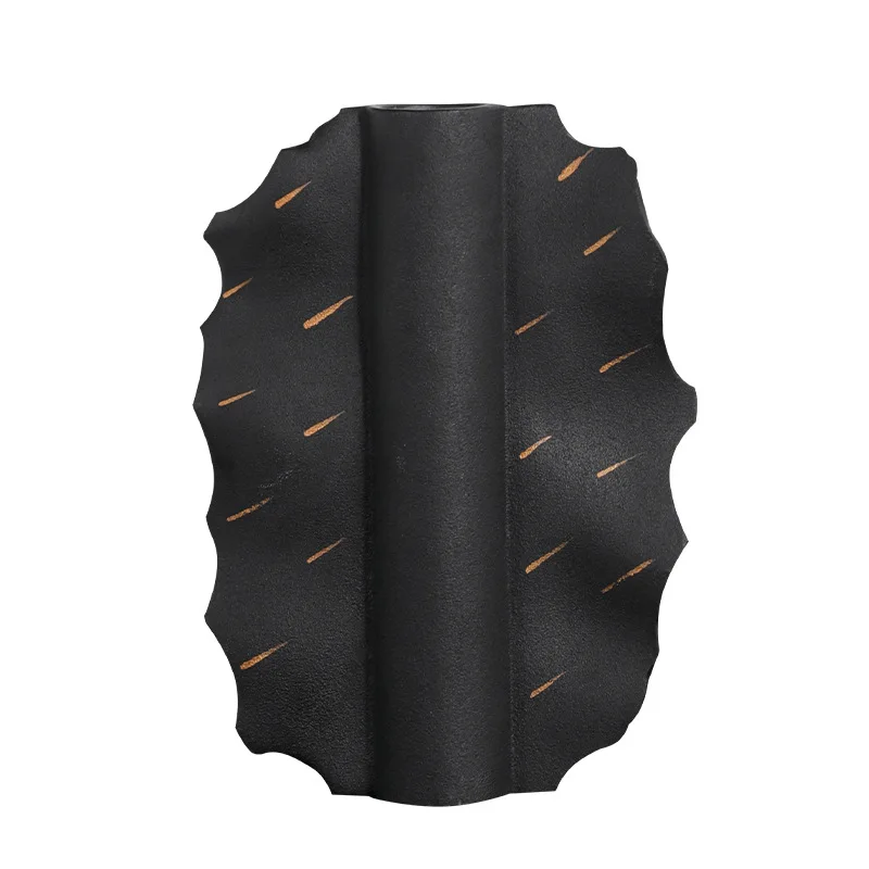 

Italian minimalist black flower ware simple tea room study desktop living room home decoration ornament
