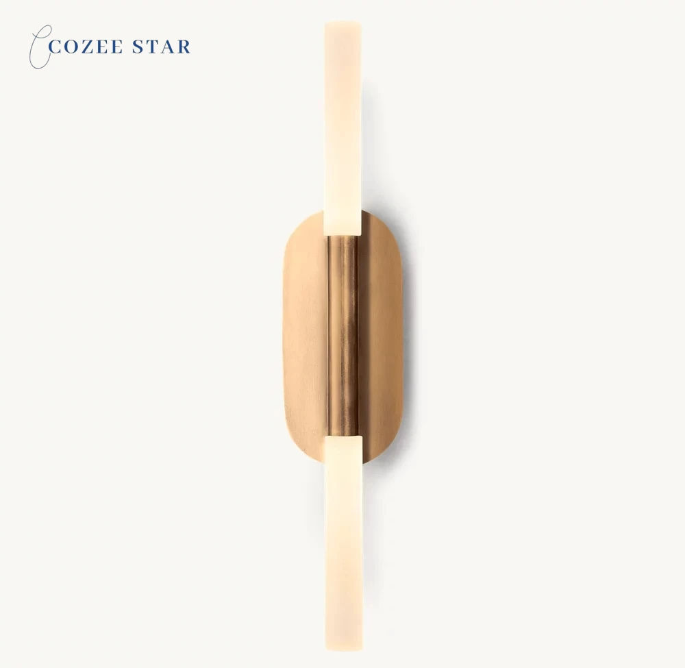

Rousseau Linear Sconce Lamp Fixture Modern LED Wall Lamps Lustre Brass Wall Lighting Decoration