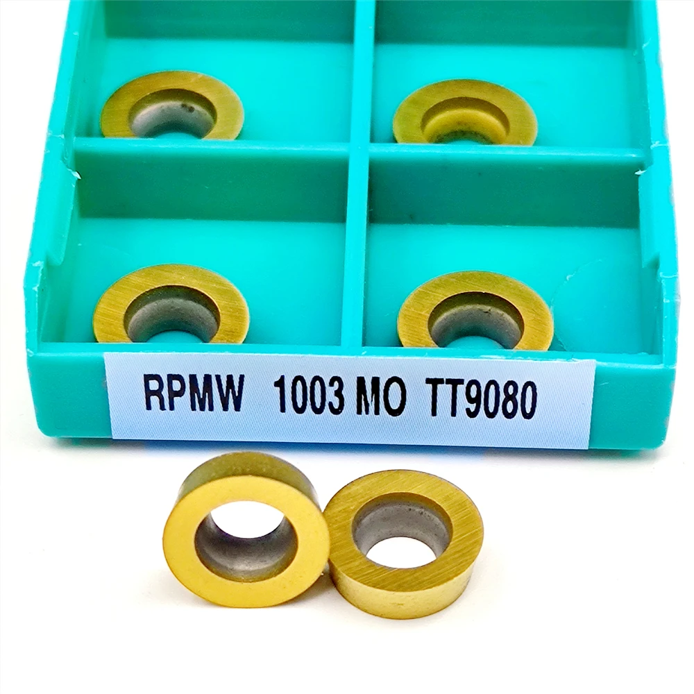 Carbide Insert RPMW1003 MO TT9080 CNC Lathe Milling Cutter Metal Turning Tool Machine Inserts Cutting Tools RPMW 1003