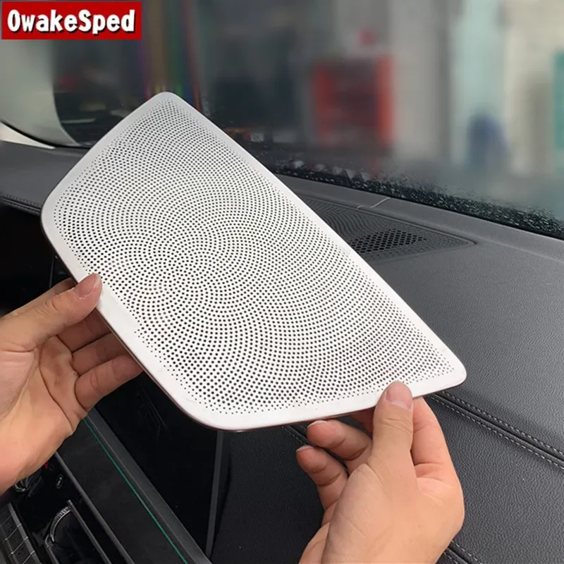 Car Dashboard Stereo Audio Speaker Frame Decoration Cover Sticker Trim For BMW X5 G05 2019 2020 2021 2022 Interior Accessories