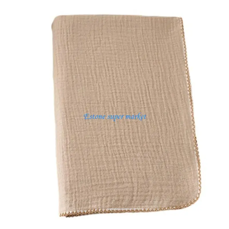 

090B Comfortable And Soft Baby Blanket 120x130cm Washable Cotton Fabric Bath Towel