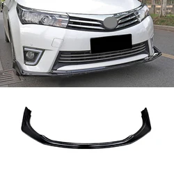 Front Bumper Lip Spoiler Splitter For Toyota Corolla 2014 2015 2016 2017 Diffuser Body kits Gloss Black