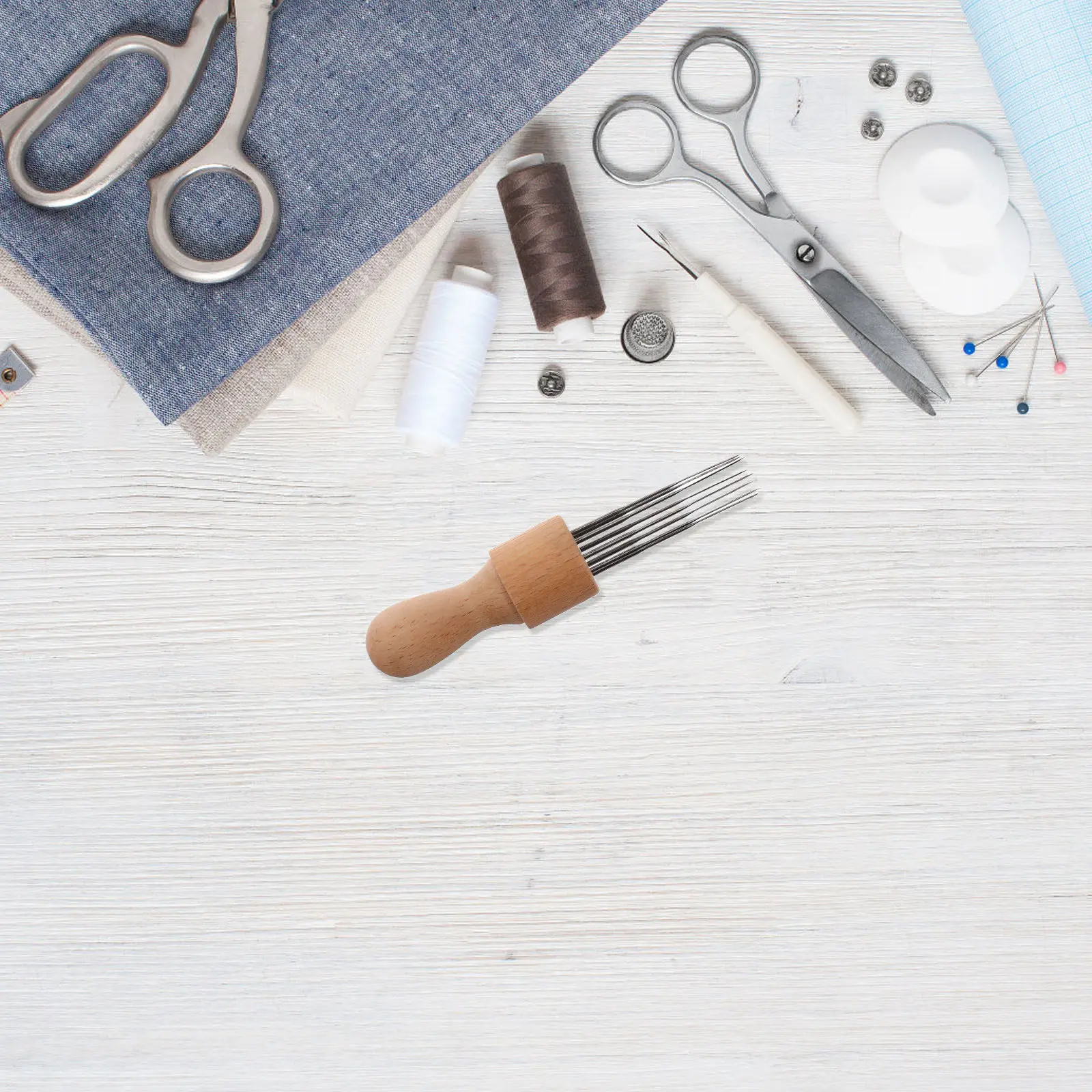 

Needle Felting Tool with Wooden Handle for Wool Felting Projects Fine Control Crafting Supply Easy to Use for Beginners and