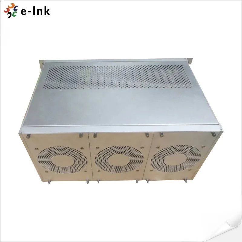 Оптоволоконный удлинитель 5U для монтажа в стойку 4K DVI KVM