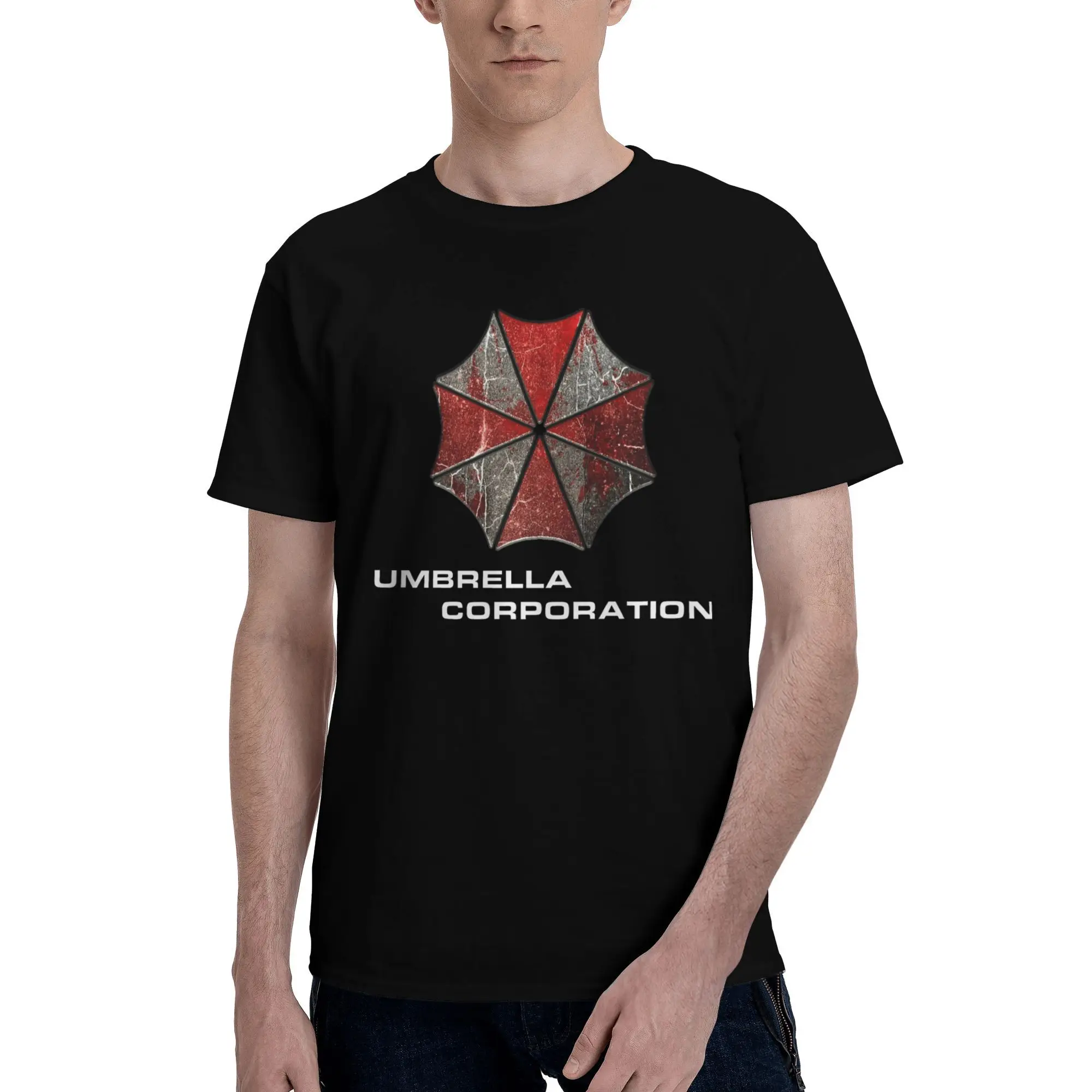 Resident Evil Umbrella Corporation T Shirts  Cotton Tops Summer Streetwear Short Sleeve T-Shirt O-Neck Trending Casual Tshirt