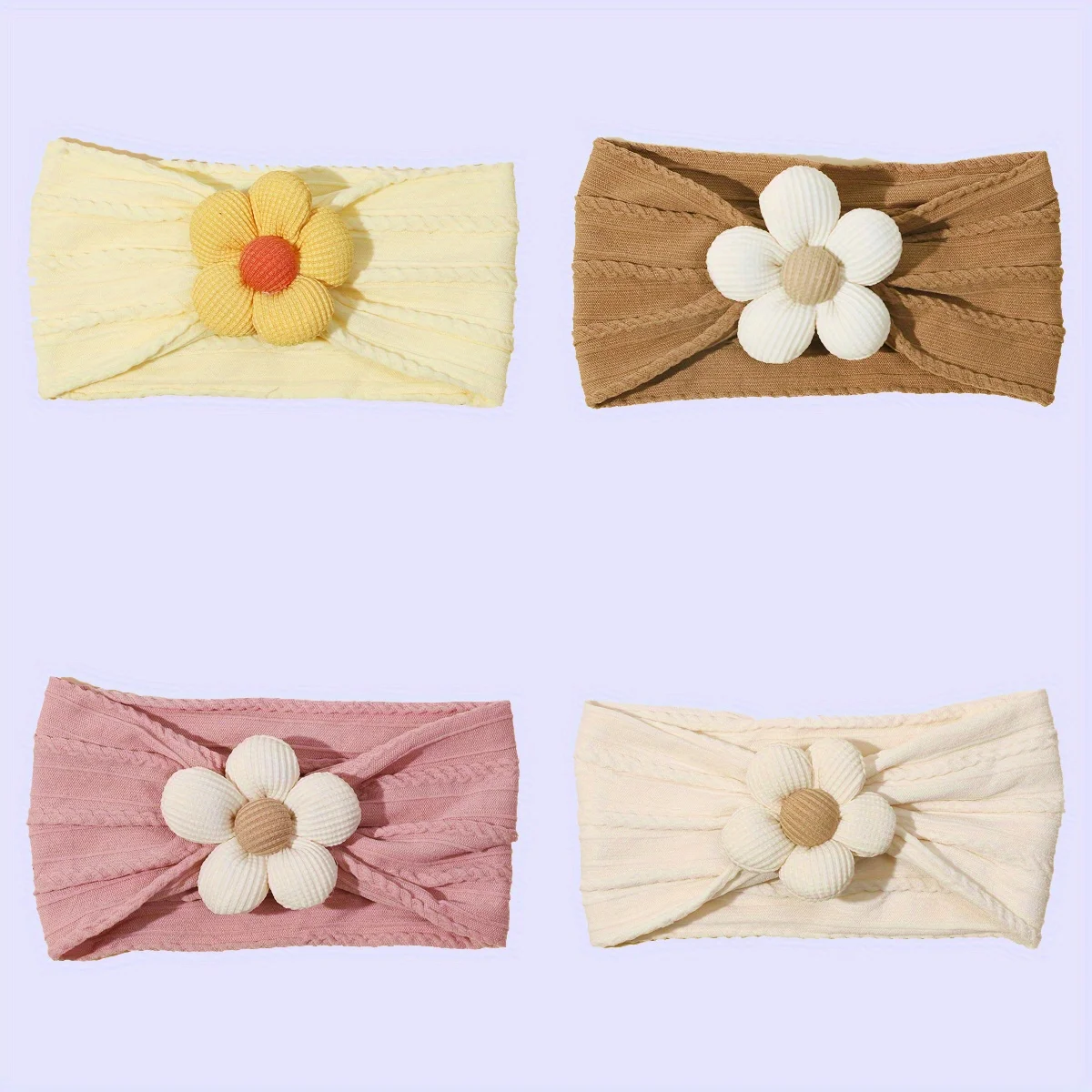 

1PC Flower Nylon Girl Hairband Elastic Soft Baby Headband for Children Turban Headwear for Newborn Baby Kids Hair Accessories