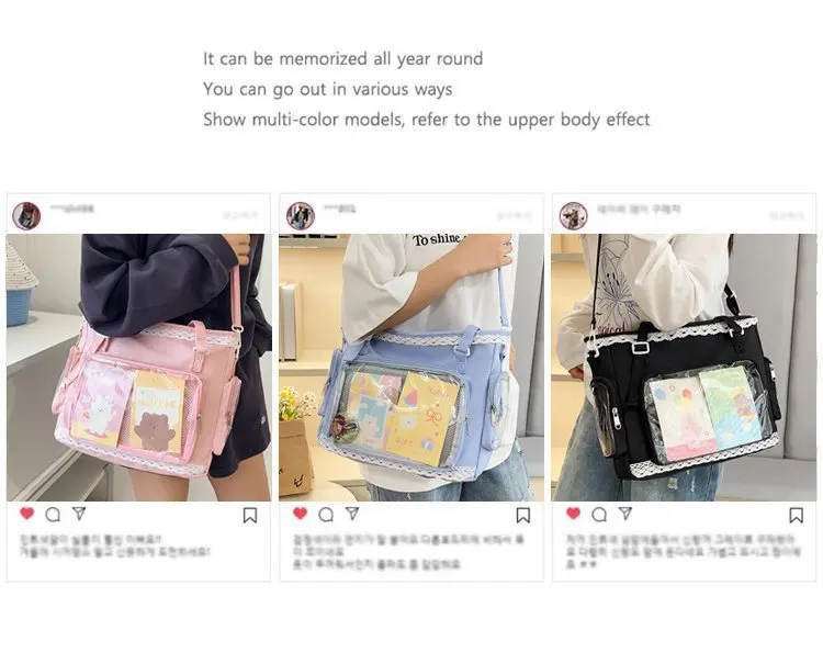 Ballet Girl Large Appetite Itabag Japanische zweidimensionale Einzelschulter-Umhängetasche, Geschenk für Freunde, Damenhandtasche – Detail 23