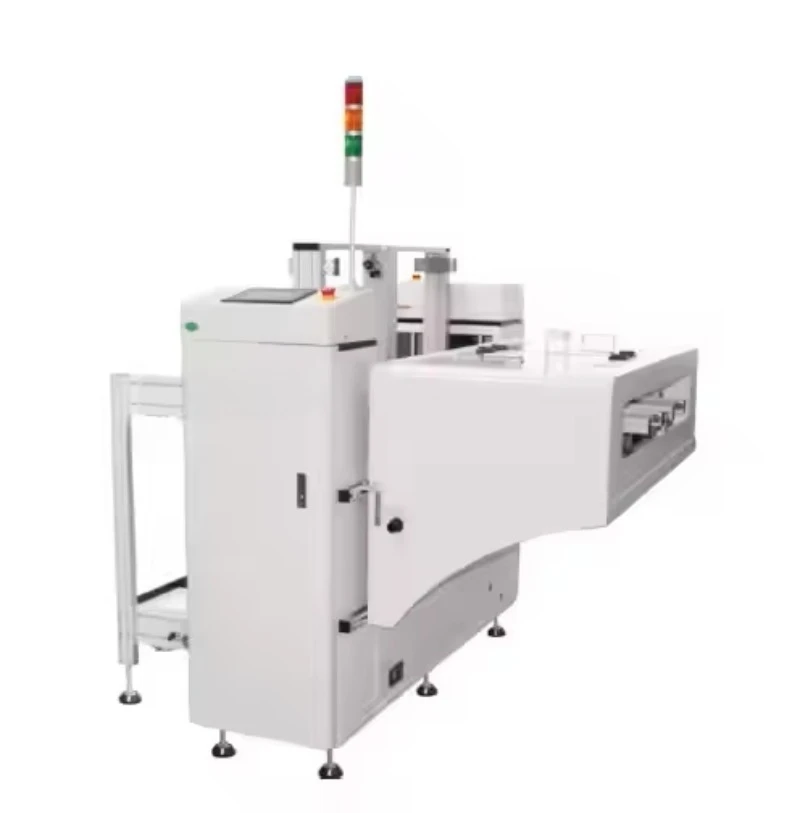 Morel NL-L-TN PLC-Controlled Automatic PCB Unloader with NG/OK Sorting Conveyor for SMT Production Line 12-Month Warranty