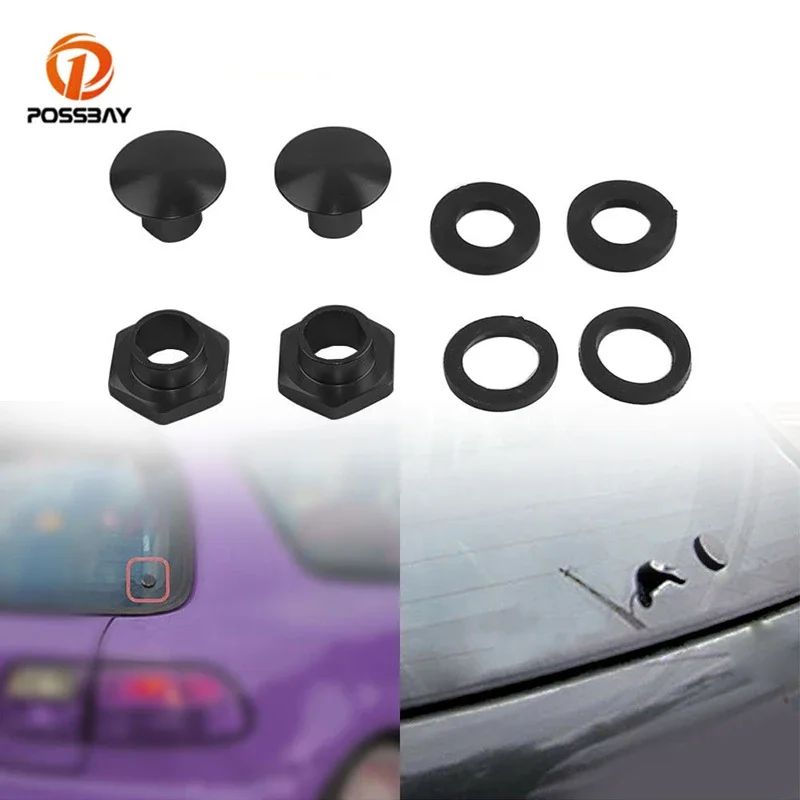 Kit de Hardware de puntal de vidrio trasero de coche, para Honda Civic 3Dr Hatchback 1992, 1993, 1994, 90101-SR3-000, 90105-SR3-000, 90106-SR3-000