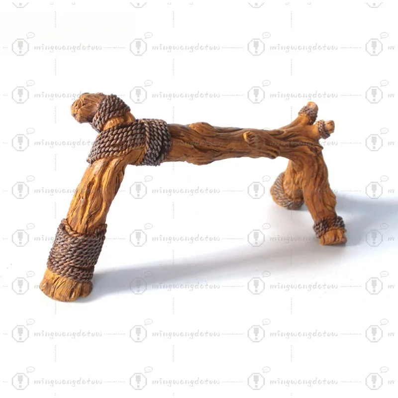 Resin Rope Climbing Tree Ornament Simulated Rainforest Landscape Decor for Lizard Reptile Tank