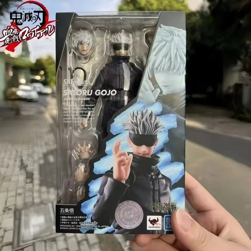 Bandai Original Sh.Figuarts Jujutsu Kaisen Figure Gojo Satoru Itadori Yuji Fushiguro Megumi Kugisaki Nobara Anime Toy Model Gift