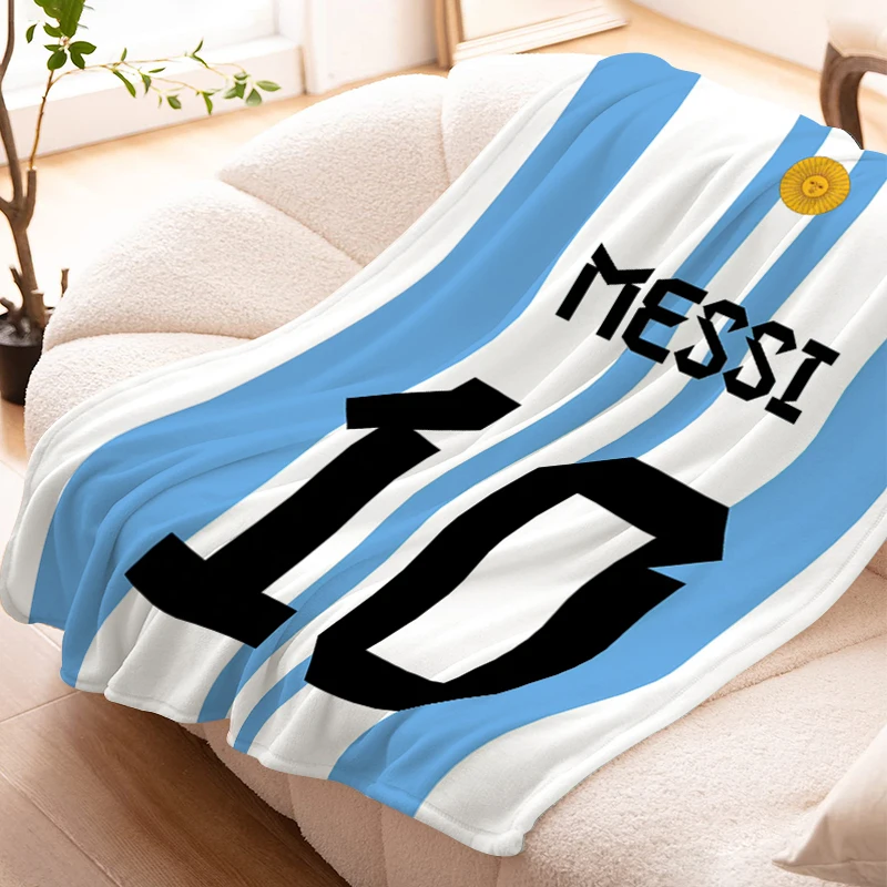 

Nap Blanket Messi Warm Knee Bed Fleece Camping Custom Decorative Sofa Winter Fluffy Soft Blankets King Size Microfiber Bedding