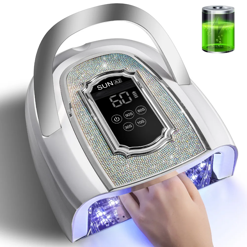 

Rechargeable UV Nail Lamp 42 LEDs Professional Nail Dryer for Curing All Gel Nail Polish UV Light Manicure Pedicure Salon Tool