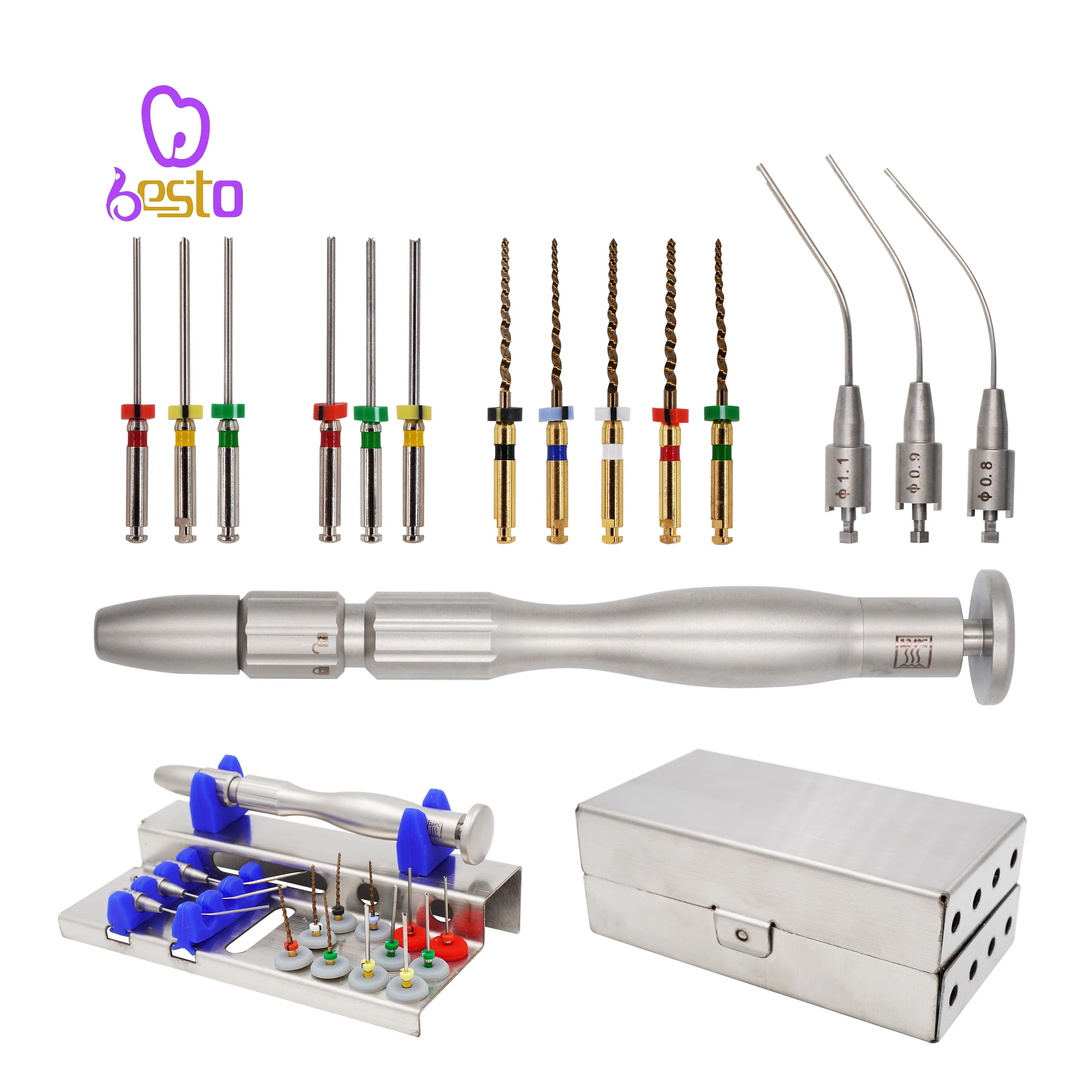 den tal Endodontic File Removal Tool Instrument Endo File Removal System Stainless Steel Broken  Root Canal File Extractor