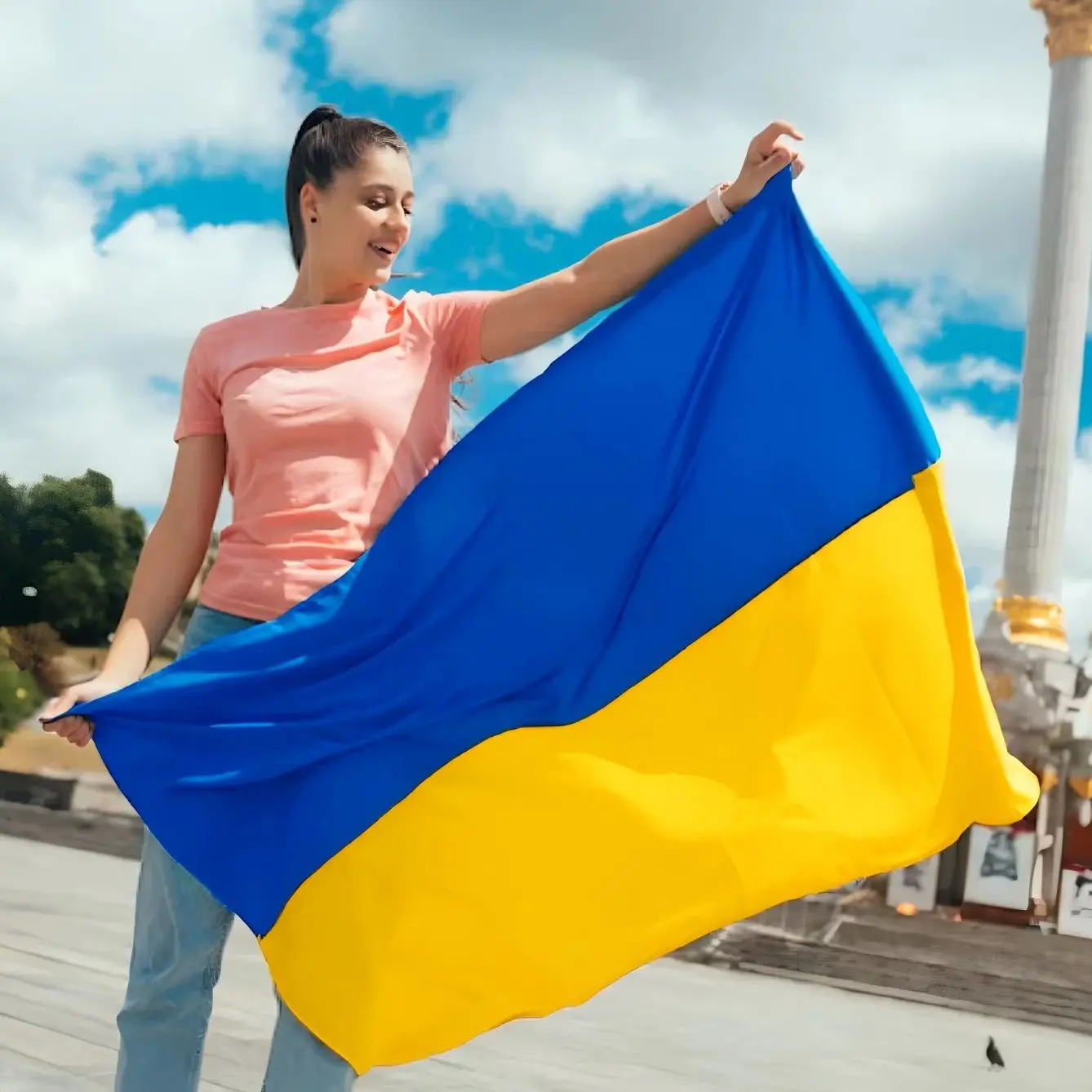 XIANGYING 3x5Fts Blue Yellow Ua Ukr Ukraine Flag