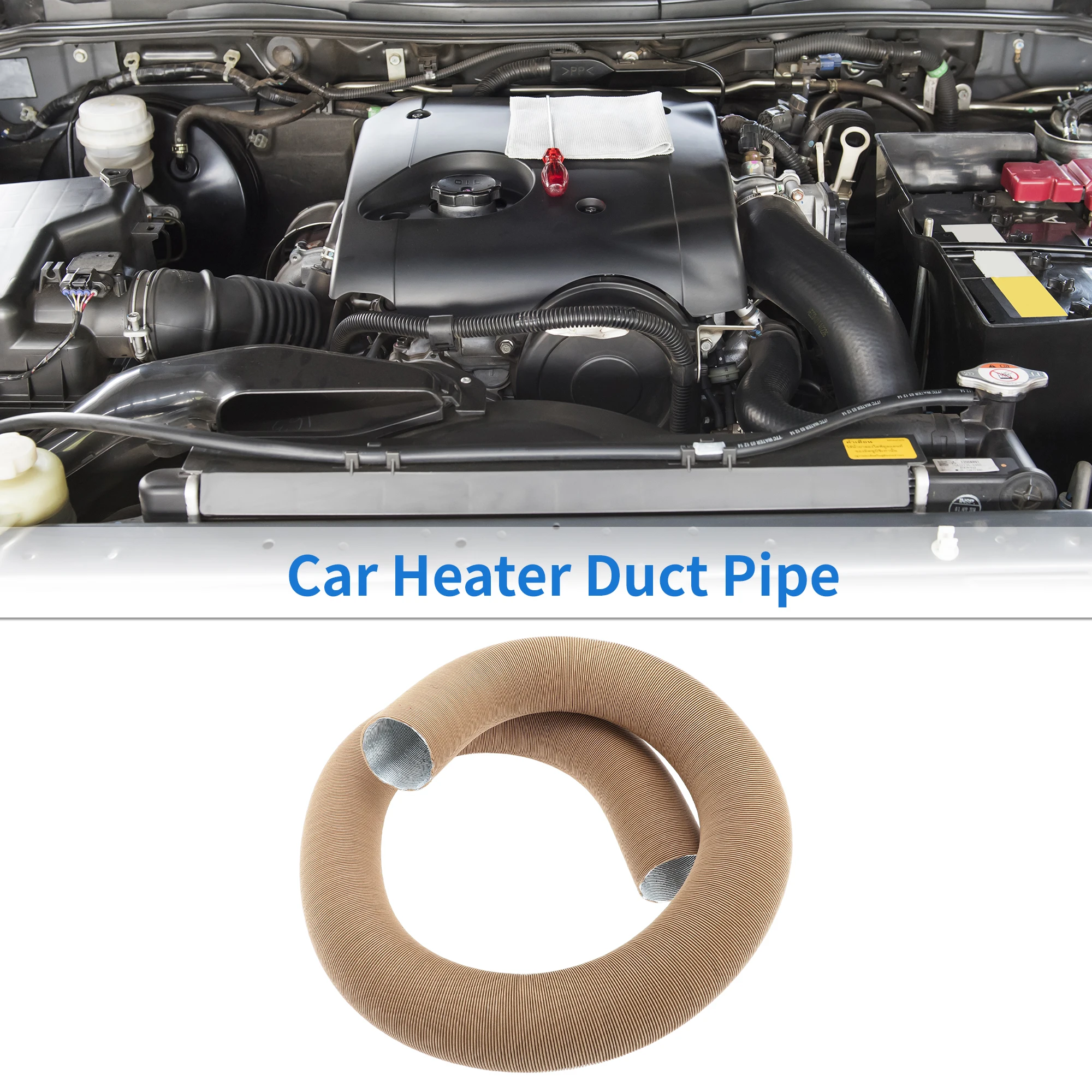 

UXCELL автомобильный обогреватель, воздуховод, шланг для теплого воздуха, 60 мм, внутренний диаметр 180 см, алюминиевая фольга L, 1 шт.