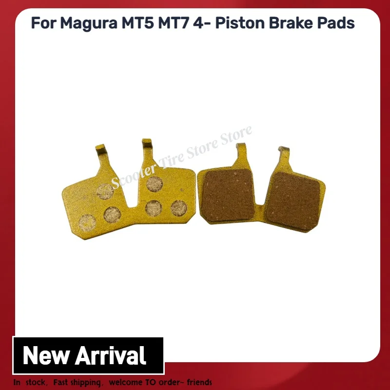 Bicycle Disc Brake Pads Semi-Metallic Ceramicum Friction for Magura MT5 MT7 Caliper Four Piston Brake Pads Cycling Accessories - Image 4