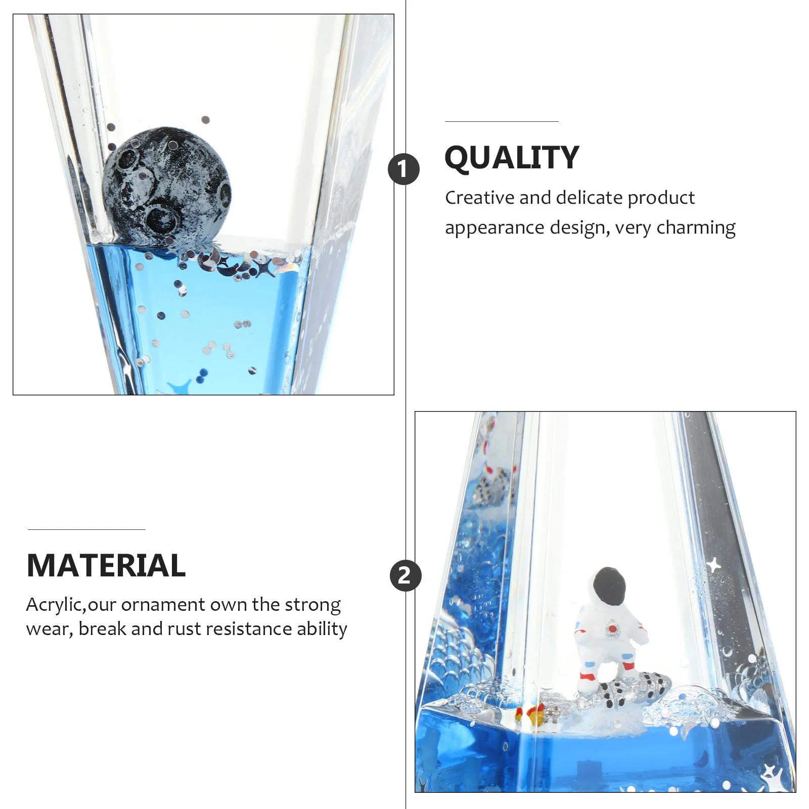 

Sky Liquid Hourglass Timer Desktop Decor For Bedroom Home Office Collection Display Resistant Rust Break Wear