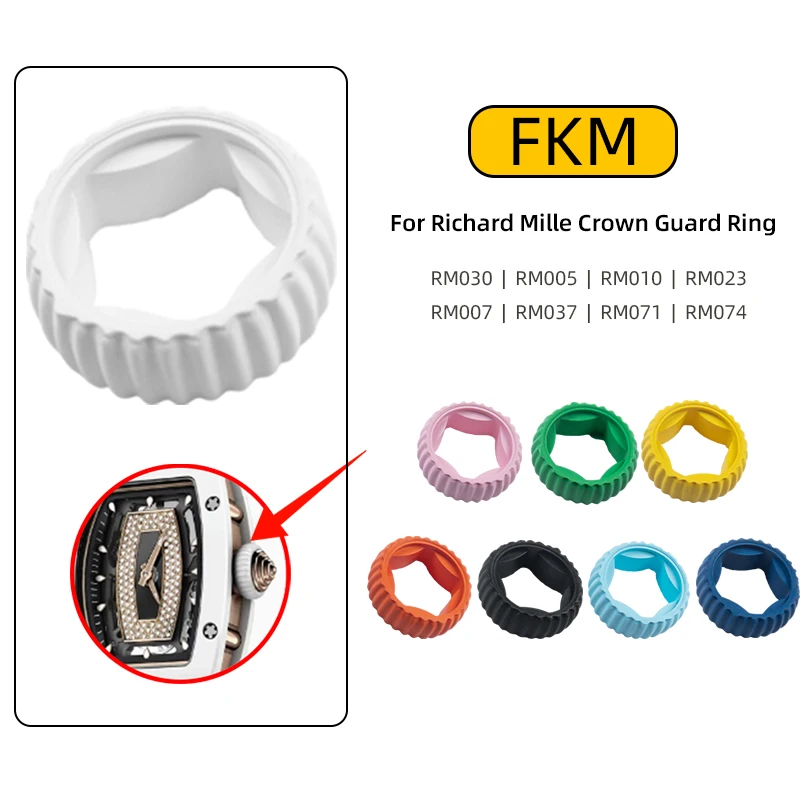 

For RM Richard Mille RM030 RM-005 RM 010 RM-023 FKM ‌Crown Guard Ring Watch ‌Crown Protector‌ RM030 RM-005 RM 010 023 Crown Ring
