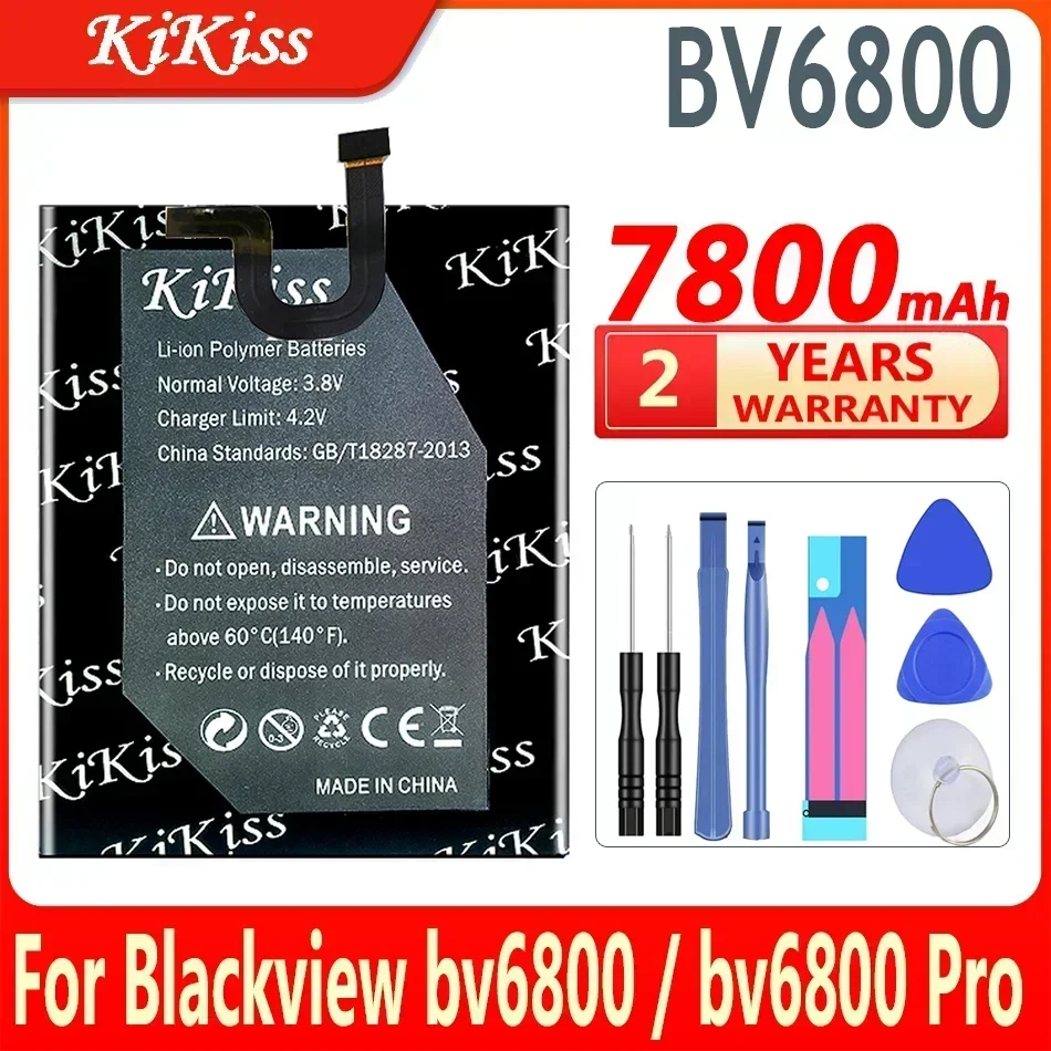 

Аккумулятор KiKiss для Blackview bv6800/bv6800 Pro bv6800Pro IP68 Водонепроницаемые аккумуляторы MT6750T BV6800