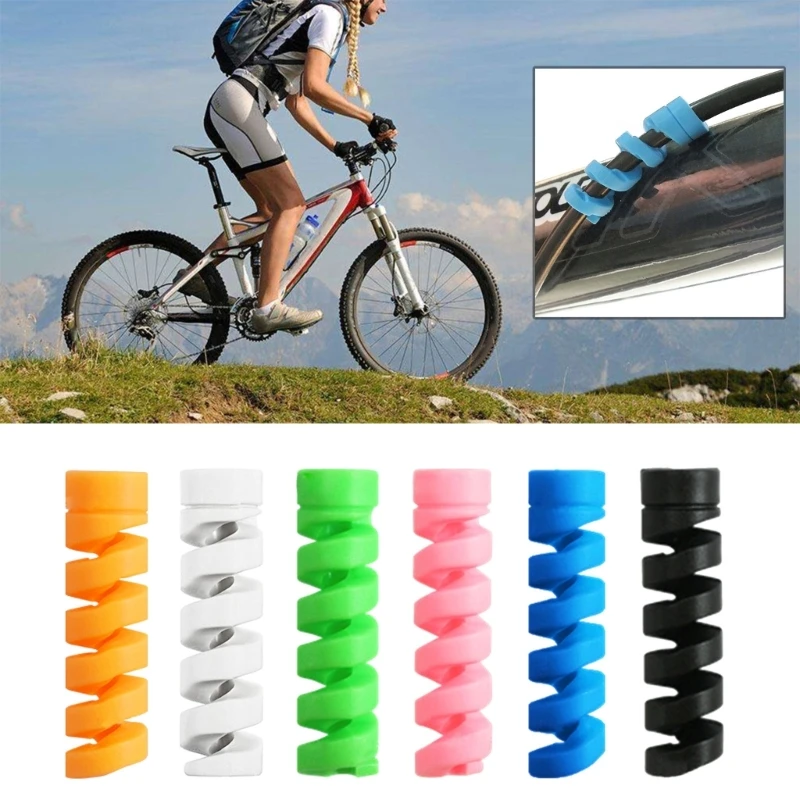 30Pcs Silicone Flexible Wire Protector Spirals Cable Protector Sleeve Wire Saver