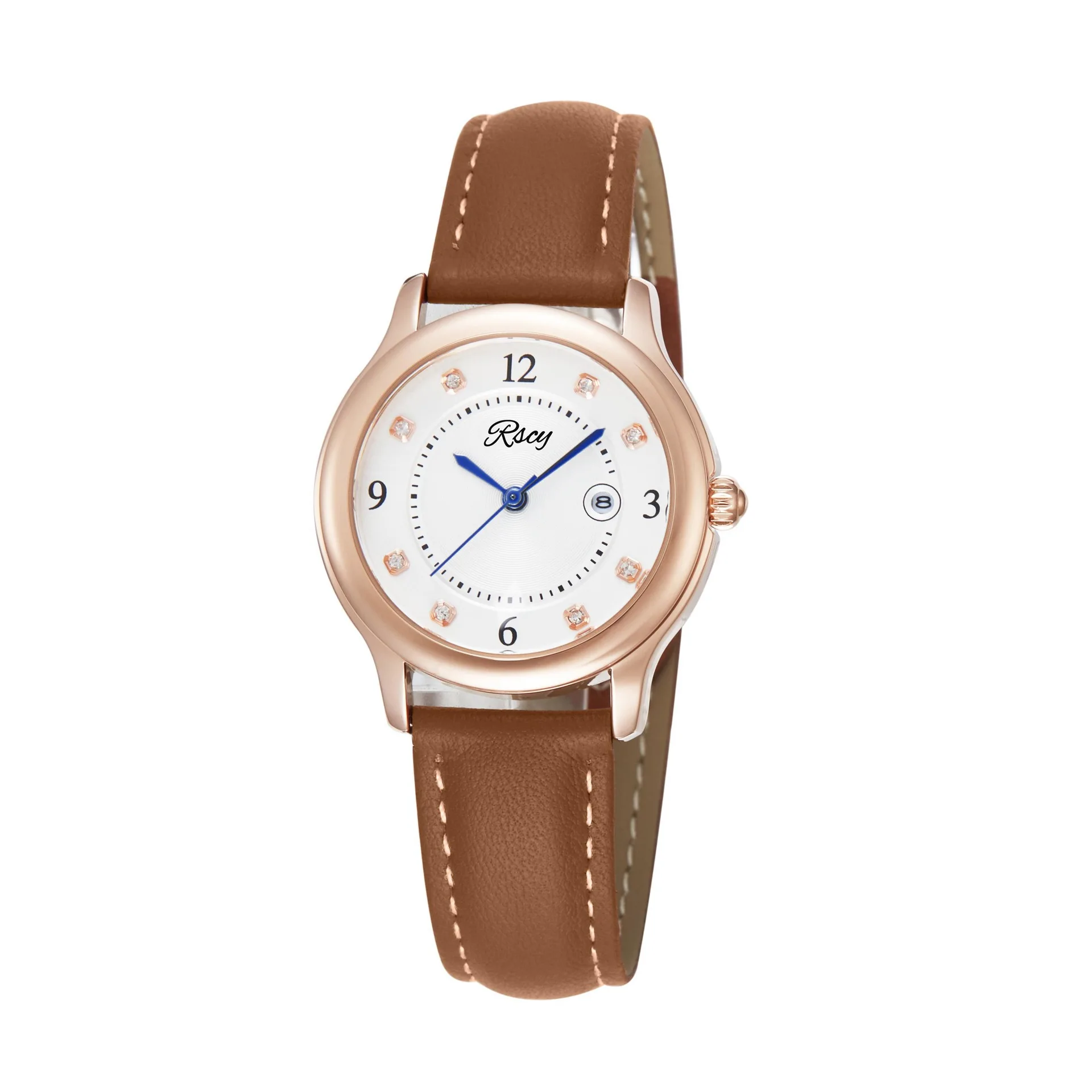 Luxury Diamond,Accented Quartz Watch for Women, Stylish Date Display & CD Buckle Wristwatch, Woman Watch Women Watches Luxury