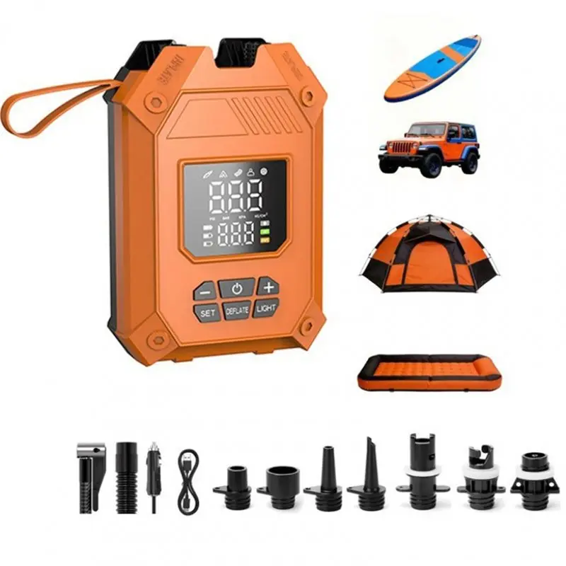 AB96-Pump Tool Rechargeable Pump Dual Stage Inflation For Kayaks SUP 12000Mah