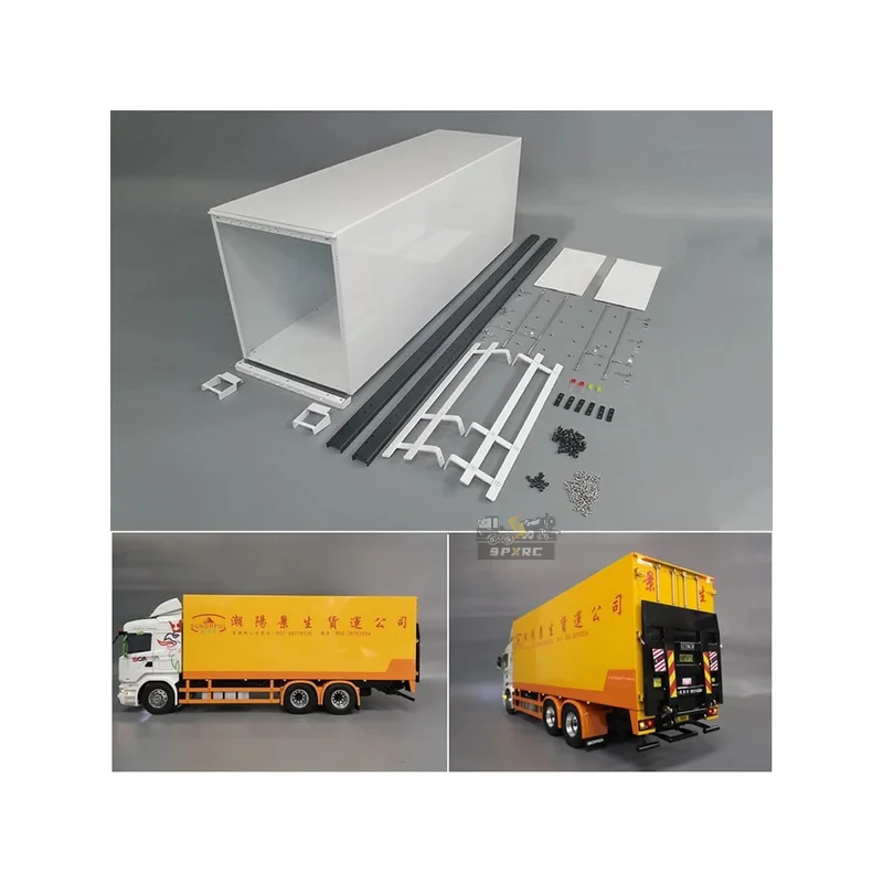 

All Metal Closet Compartment Container 1/14 For Tamiya Lesu Scania Man Actros Volvo Car Parts Rc Truck Trailer Tipper