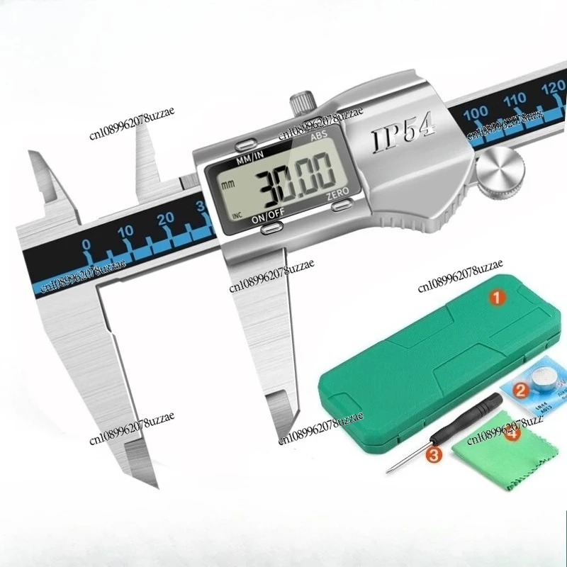 

Digital Vernier Caliper Digital Waterproof Stainless Steel Electronic Caliper High Precision Green Film Protective Surveyor